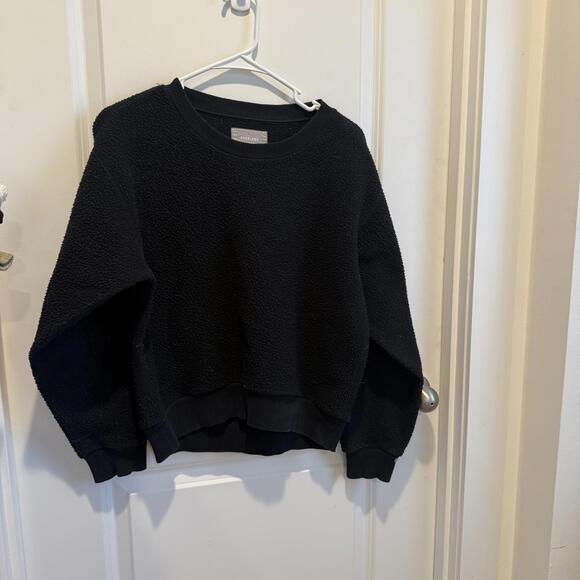 Everlane Tops - Everlane Black Fleece Style Women's Crew Neck Sweatshirt Size Small Oversized